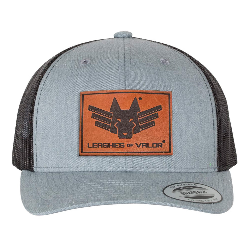 Leashes of Valor Leather Patch Snapback